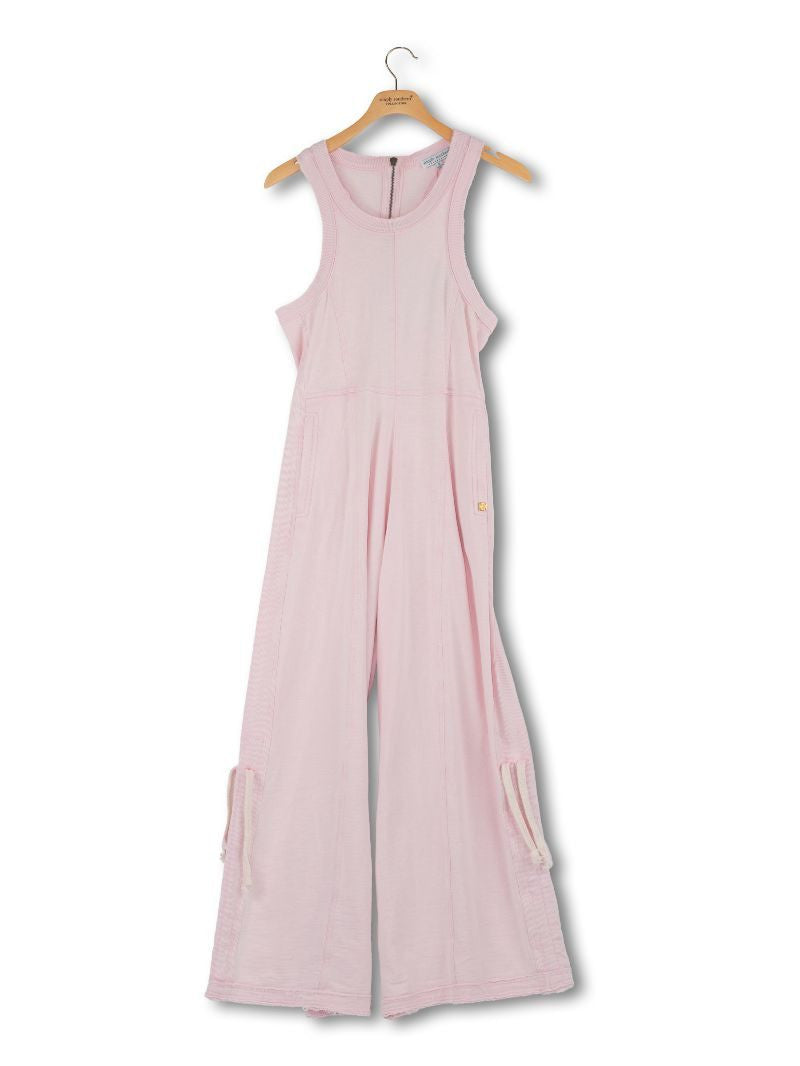 WASHED JUMPSUIT- ROSE
