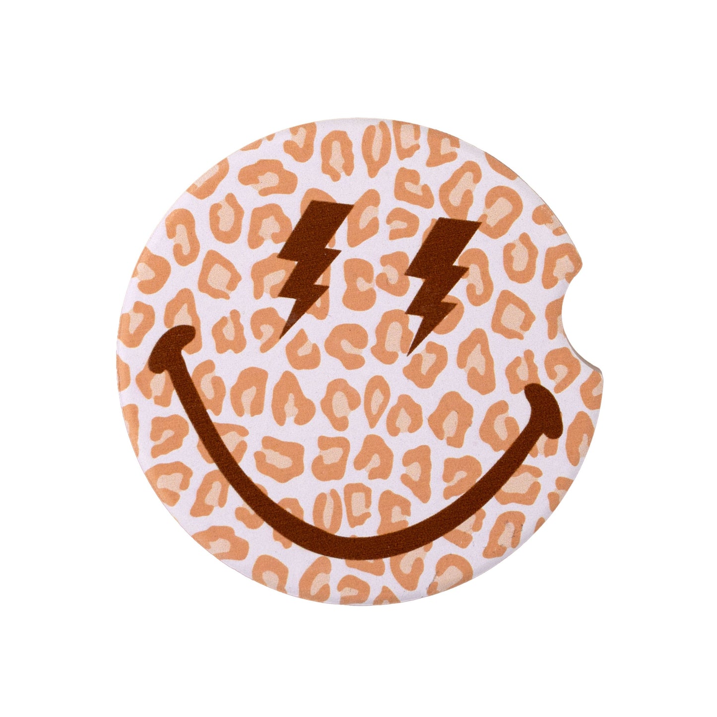 Brown Leopard Car Coaster