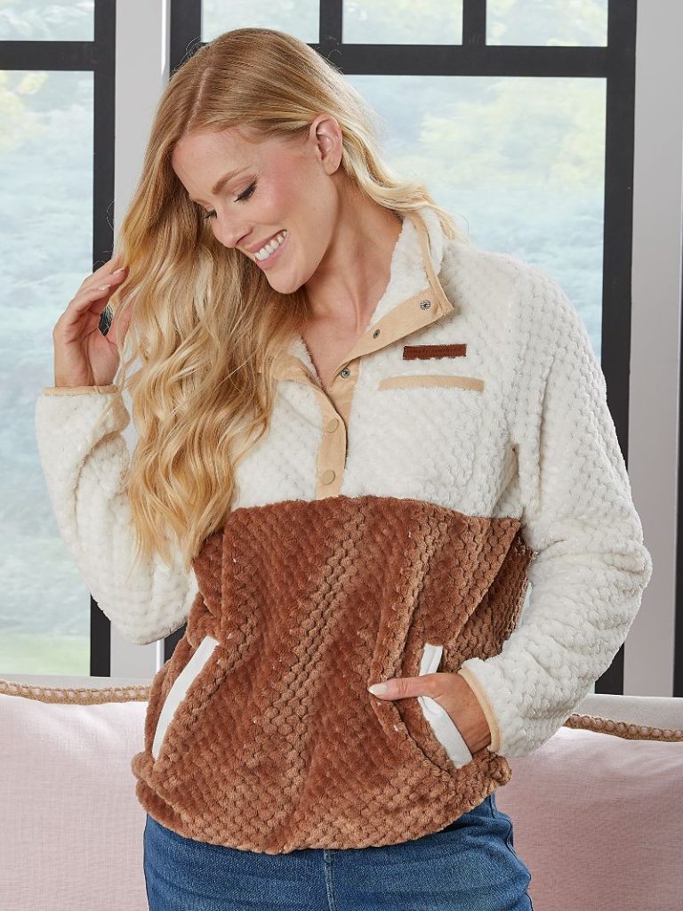 SIMPLY SOFT PULLOVER- UMBER