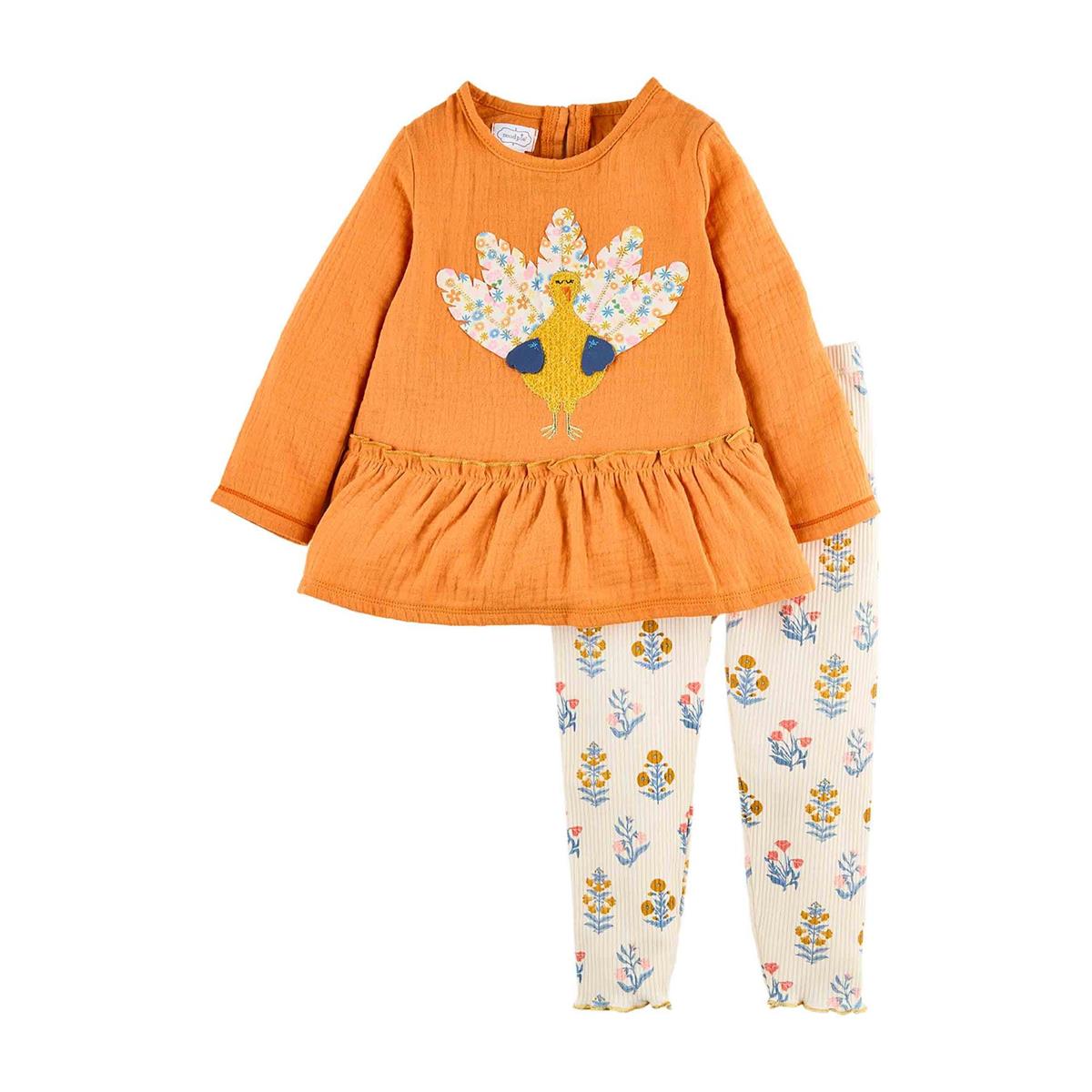 Autumn Marigold Turkey Tunic & Legging Set