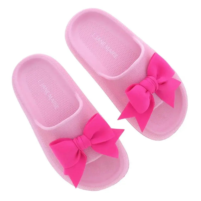 HOT PINK BOW SANDAL
