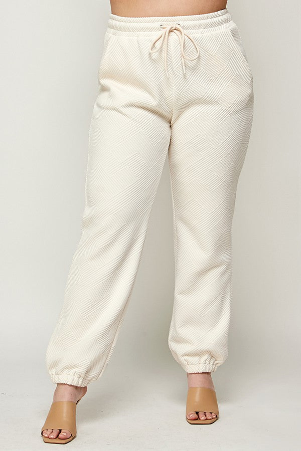 Textured Jogger Pants