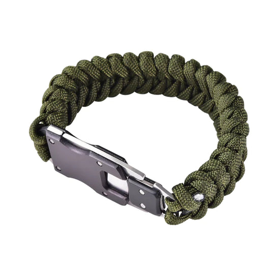 Paracord Survival Bracelet Army Green