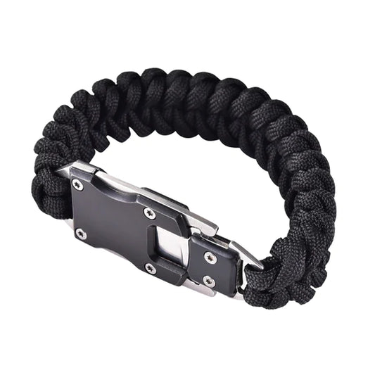 Para Cord Survival Bracelet Black