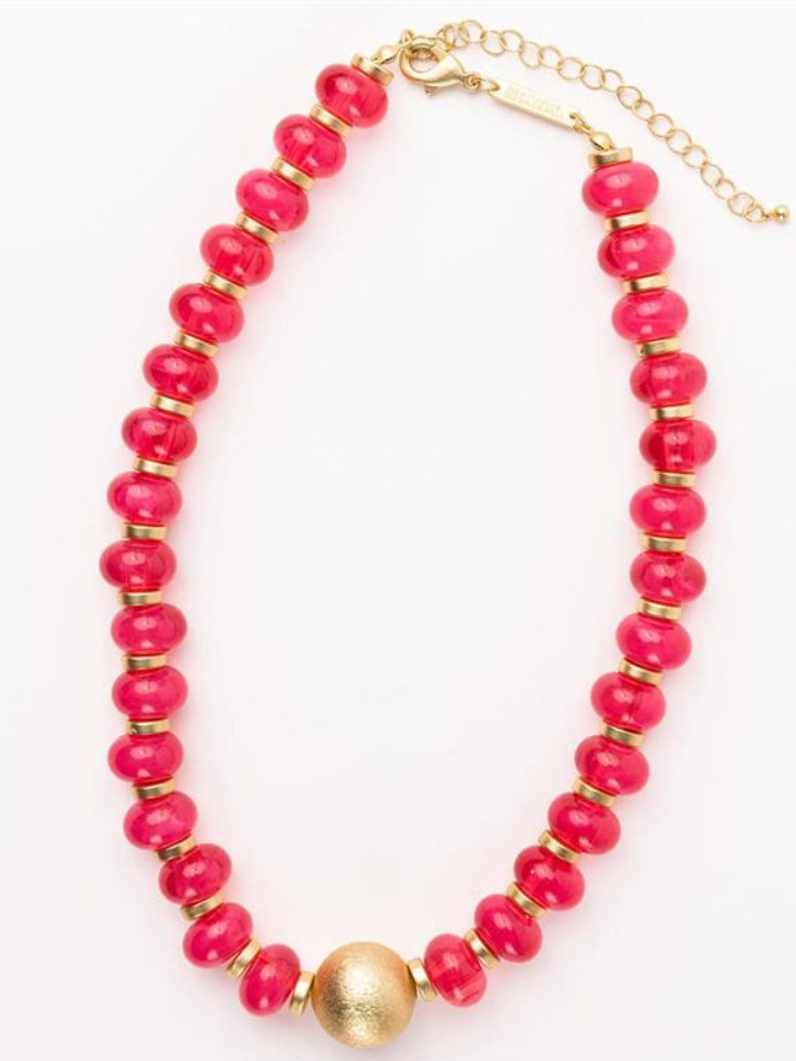 KYLIE NECKLACE HOT PINK