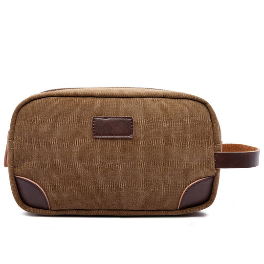 Brown Canvas Dopp