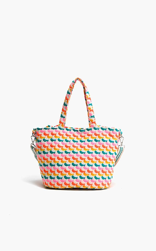 RAINBOW WINGS FLORAL TOTE