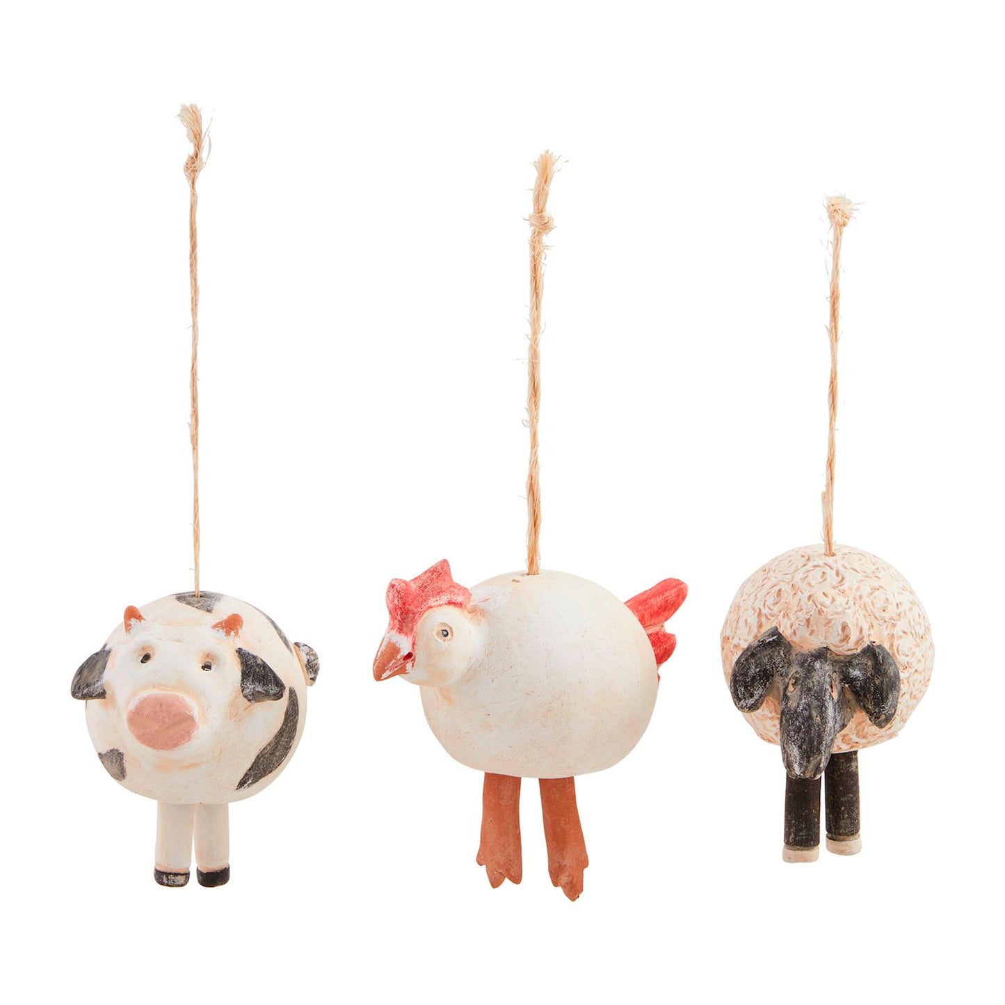 CERAMIC FARM WIND CHIME