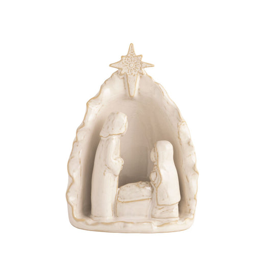 WHT STONEWARE NATIVITY