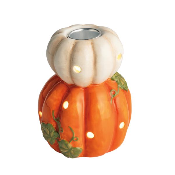 PUMPKIN LED TAPER HOLDER