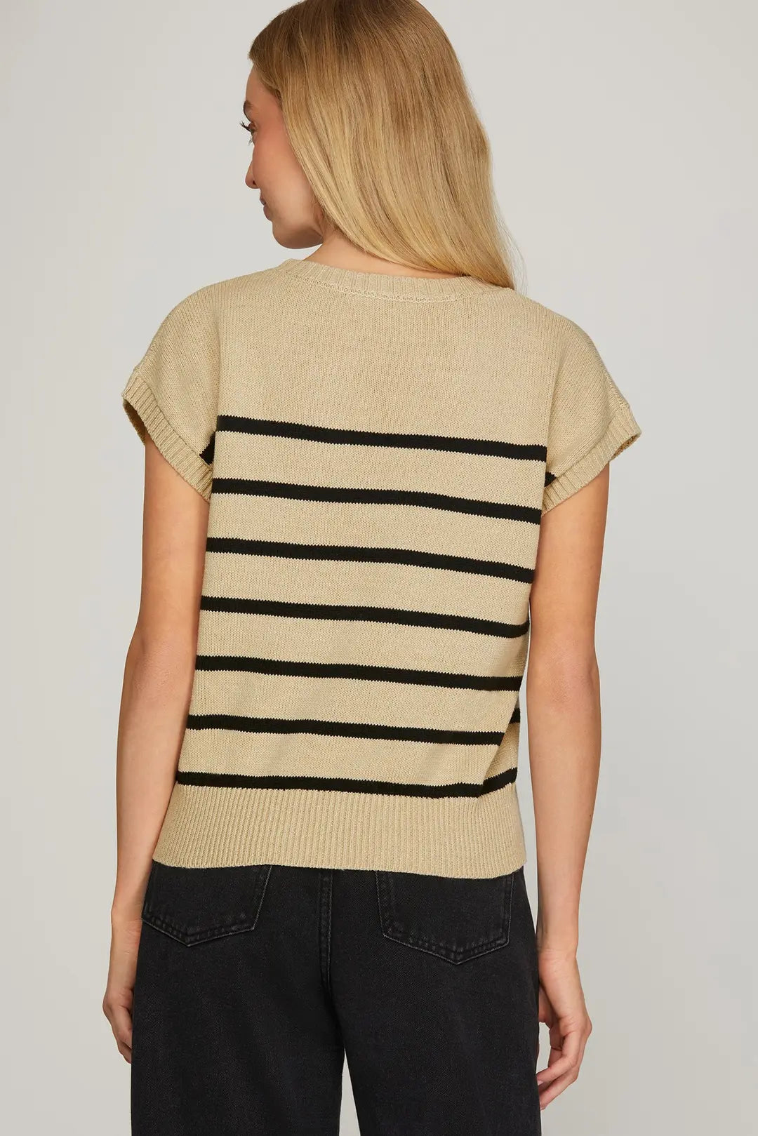 STRIPPED FRENCH BULLDOG SWEATER