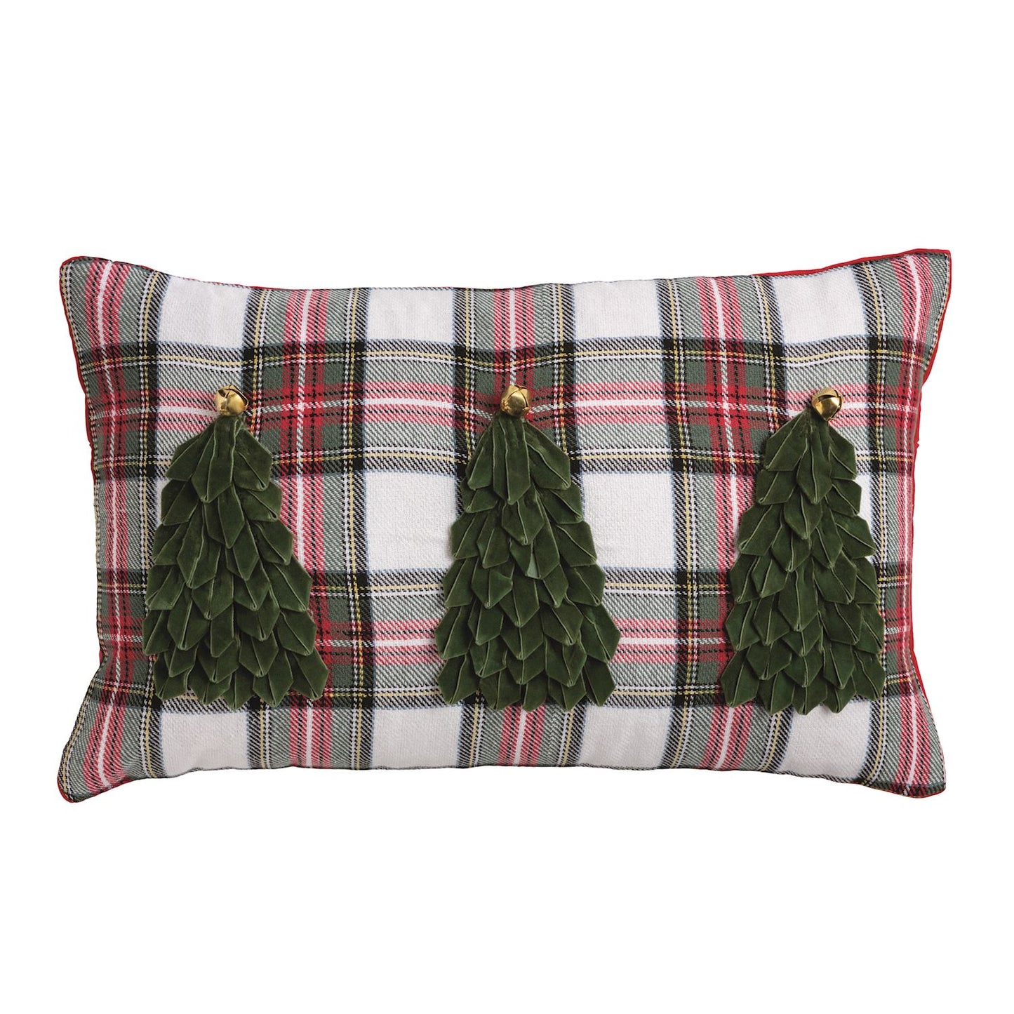 LUMBAR VELVET TARTAN PILLOW