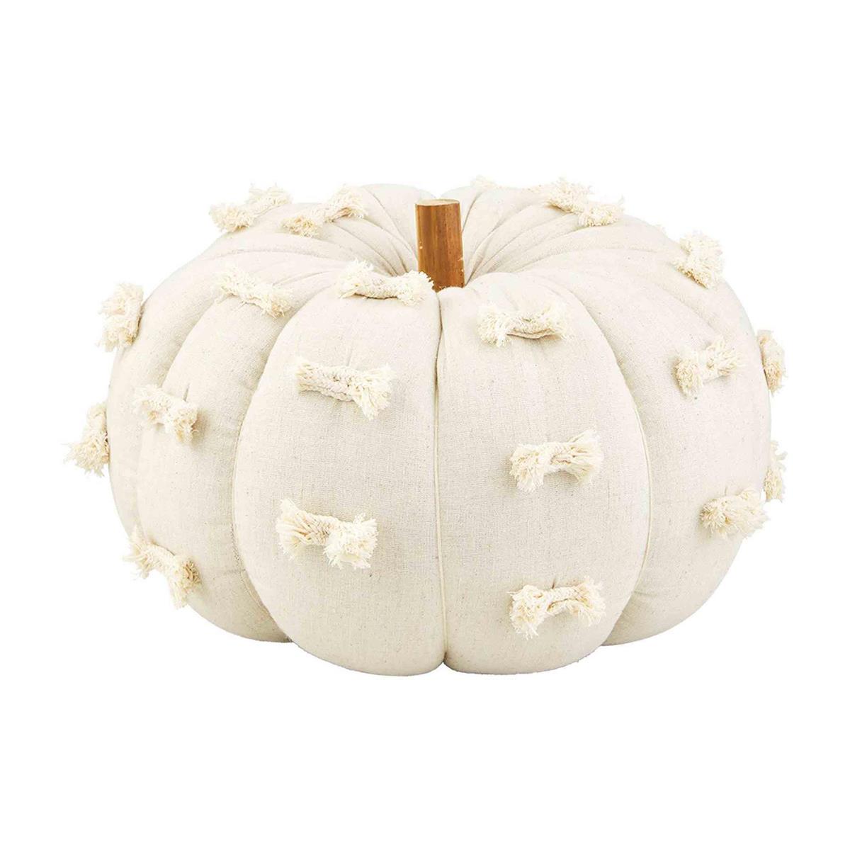 Fabric Pumpkin Sitter- Med Dot