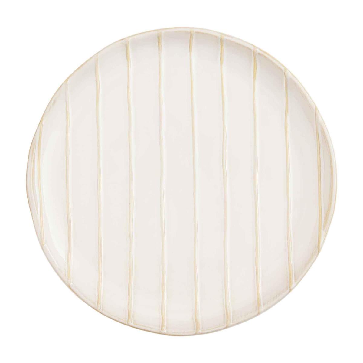 Stoneware Dinner Plate- Line