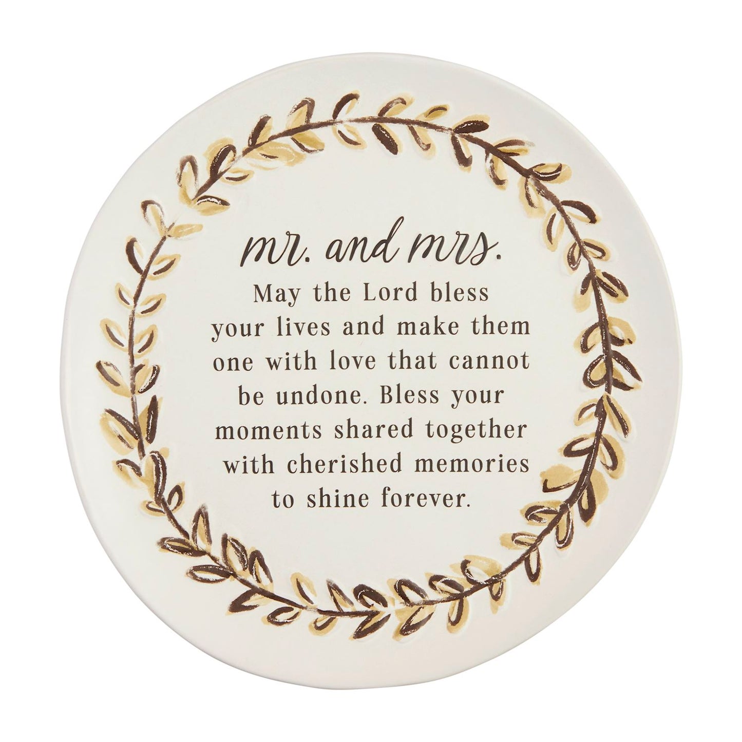 MR AND MRS BLESSING PLATE
