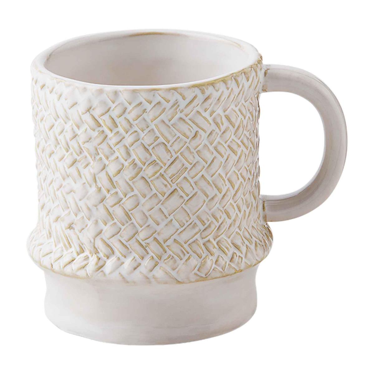 Stoneware Mug- Weave