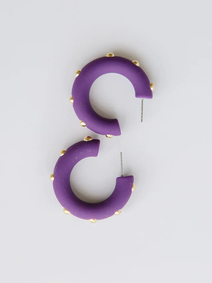 Candace Earring Plum Medium