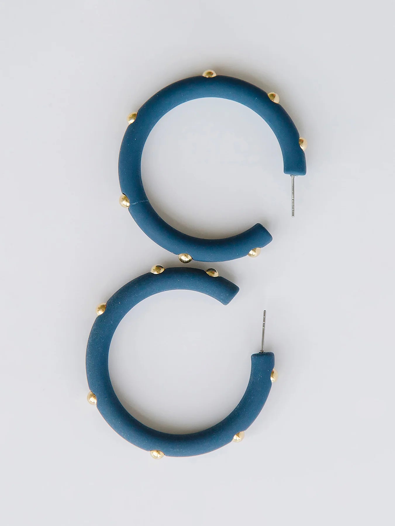 Candace Earrings Navy Large