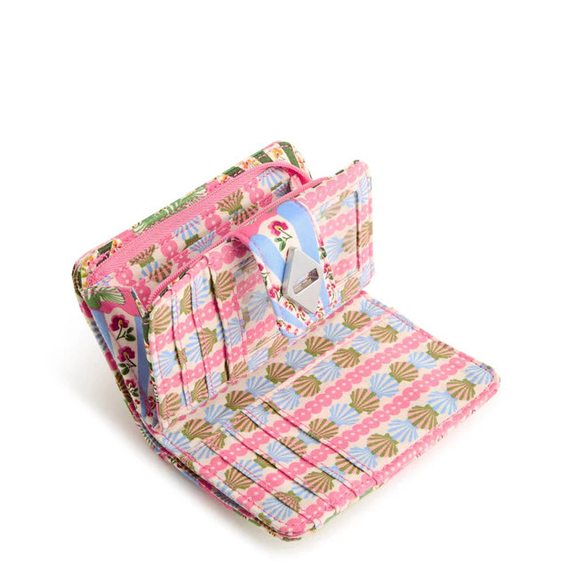 SMALL TURNLOCK WALLET COTTAGE SHELLS