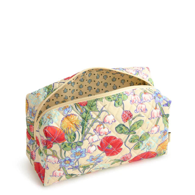 LARGE COSMETIC BAG ALL THE PRETTY WILDFLOWERS