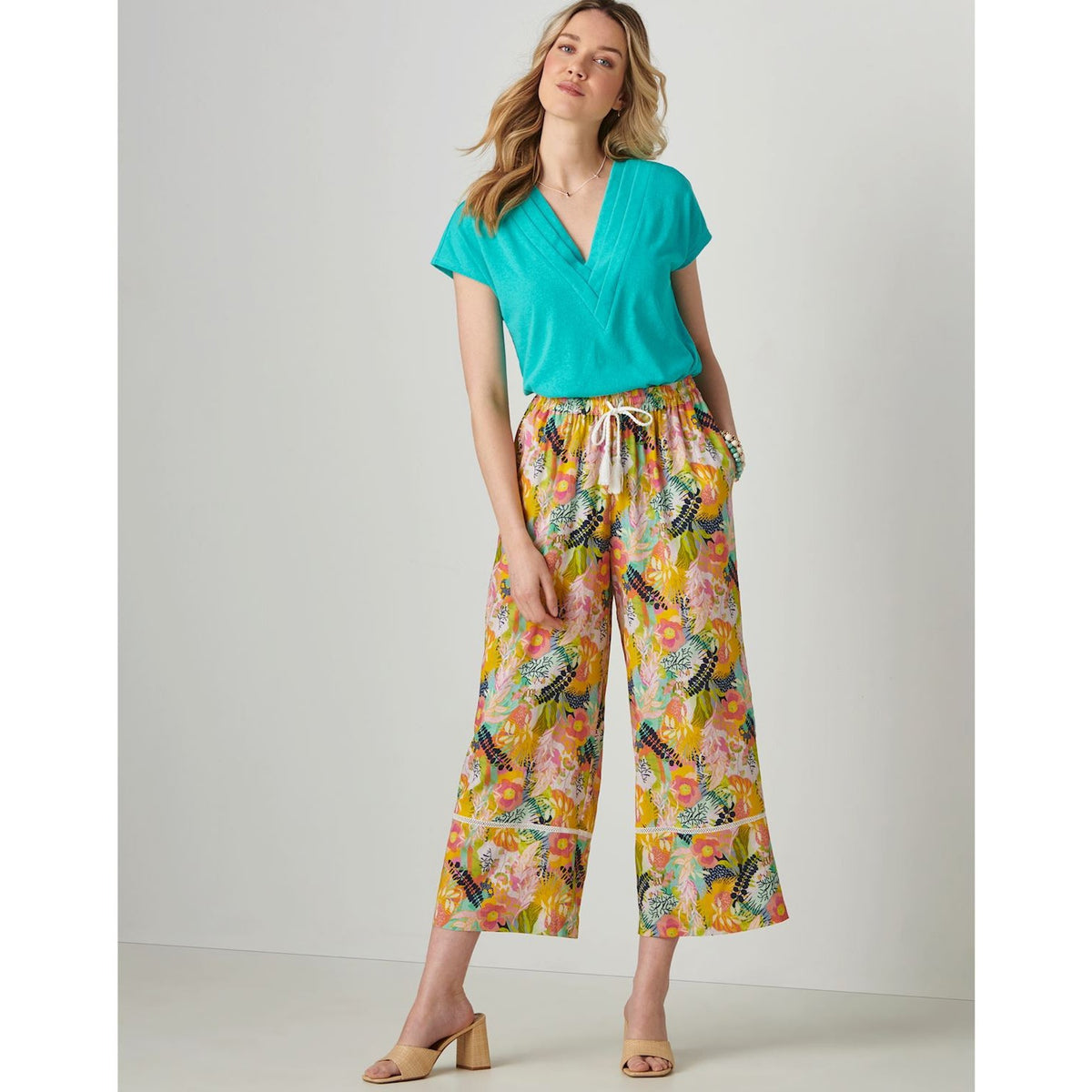 PRINTED PANT CITRUS GARDEN
