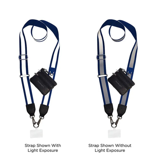 Clip and Go Strap with Pouch Reflective Navy