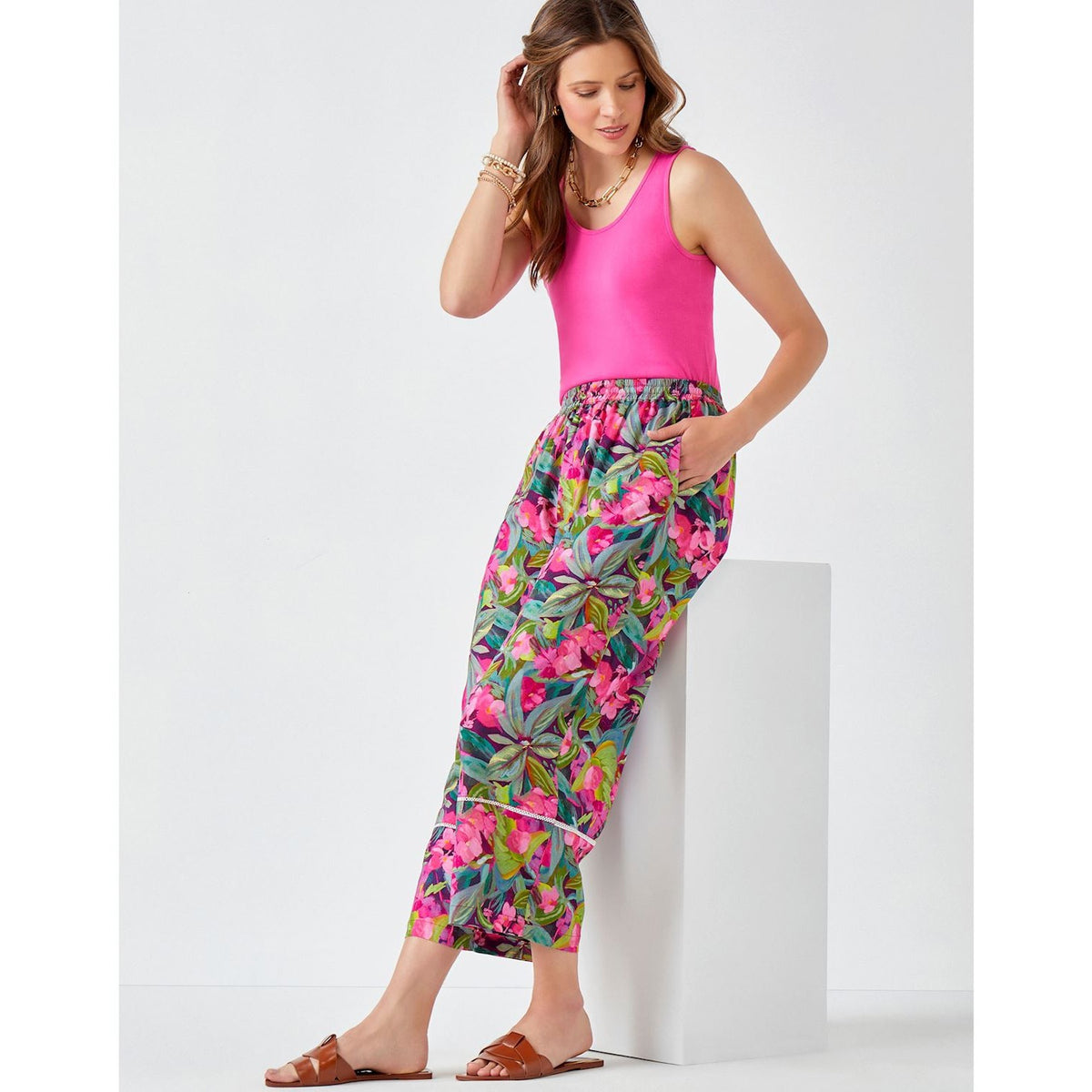 PRINTED PANT PINFLW