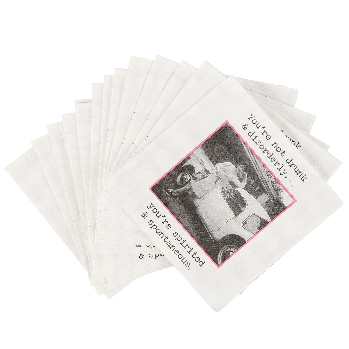 SPIRITED BEVERAGE NAPKIN