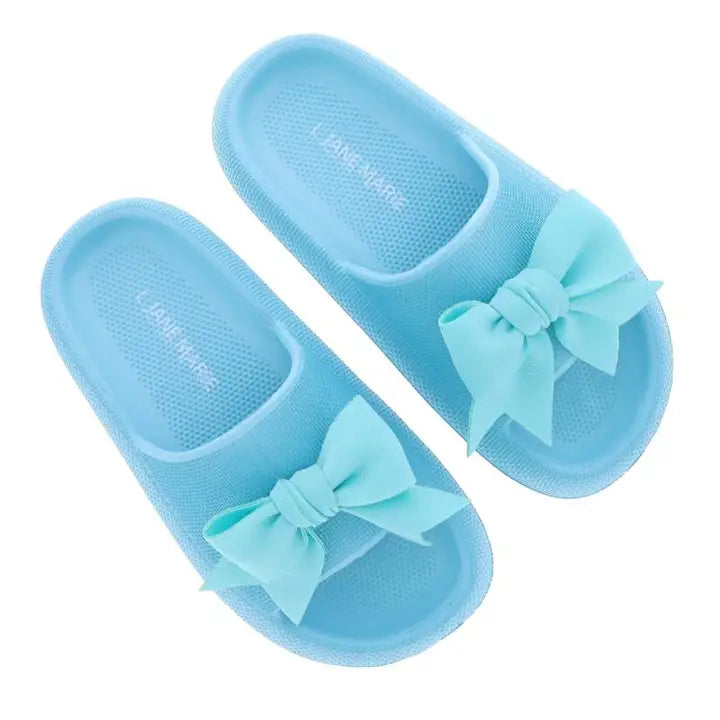 TEAL BOW SANDAL