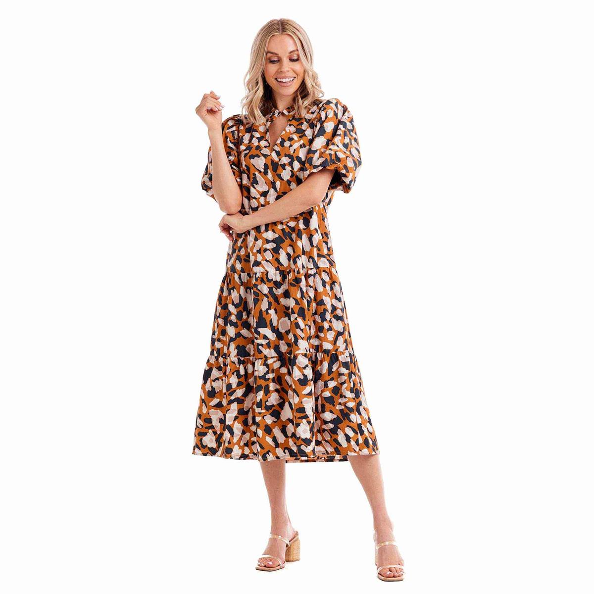 Christine Tiered Midi Dress