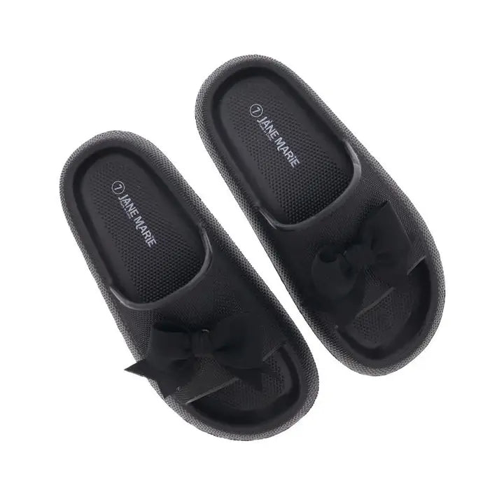 BLACK BOW SANDAL