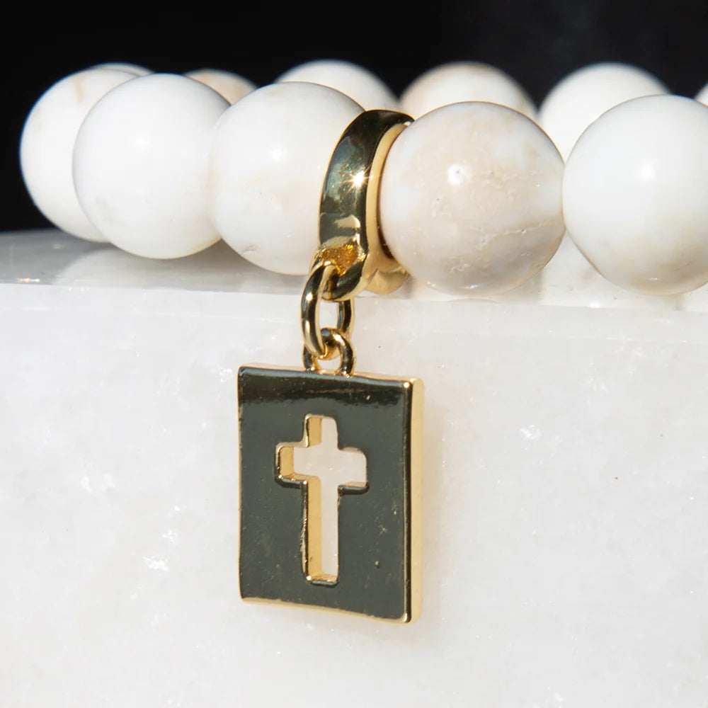 HOLLOW CROSS CHARM