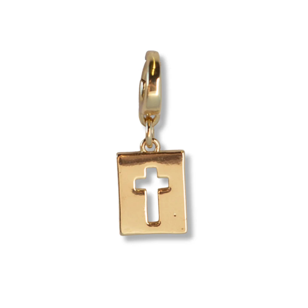 HOLLOW CROSS CHARM