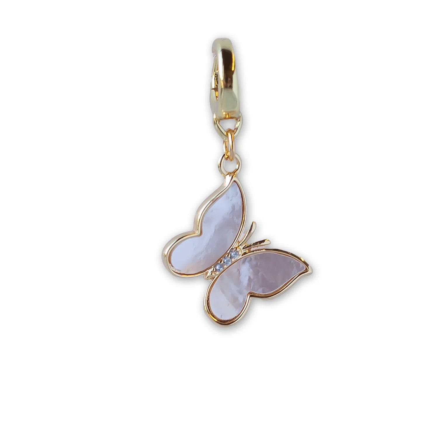 MOTHER OF PEARL BUTTERFLY CHARM