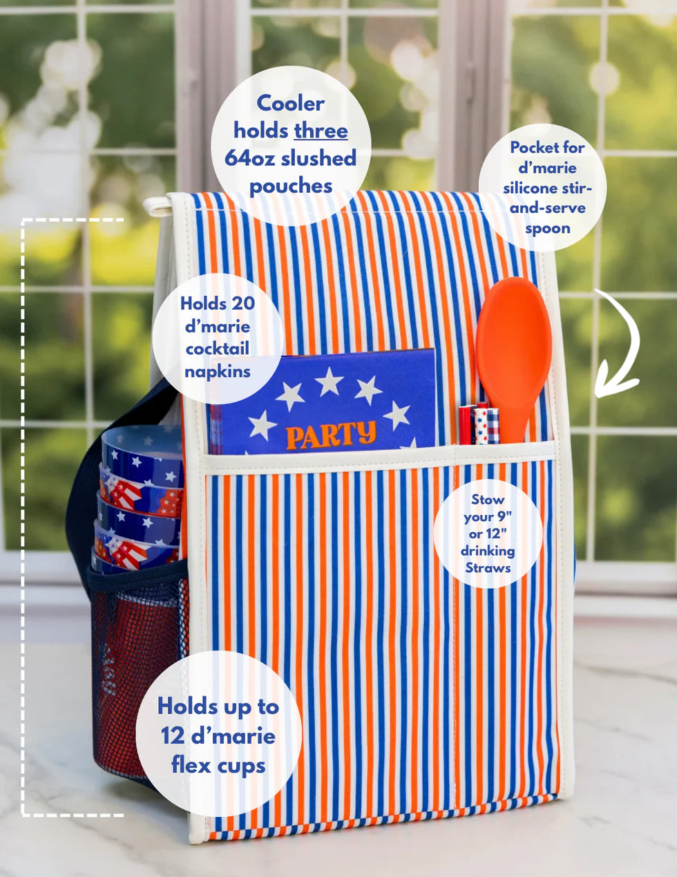GREEN STRIPE COOLER