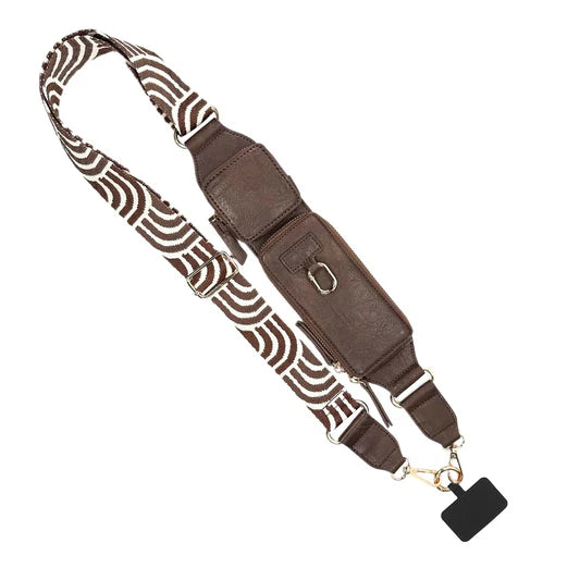 ZIP AND CLIP RFID STRAP- ESPRESSO
