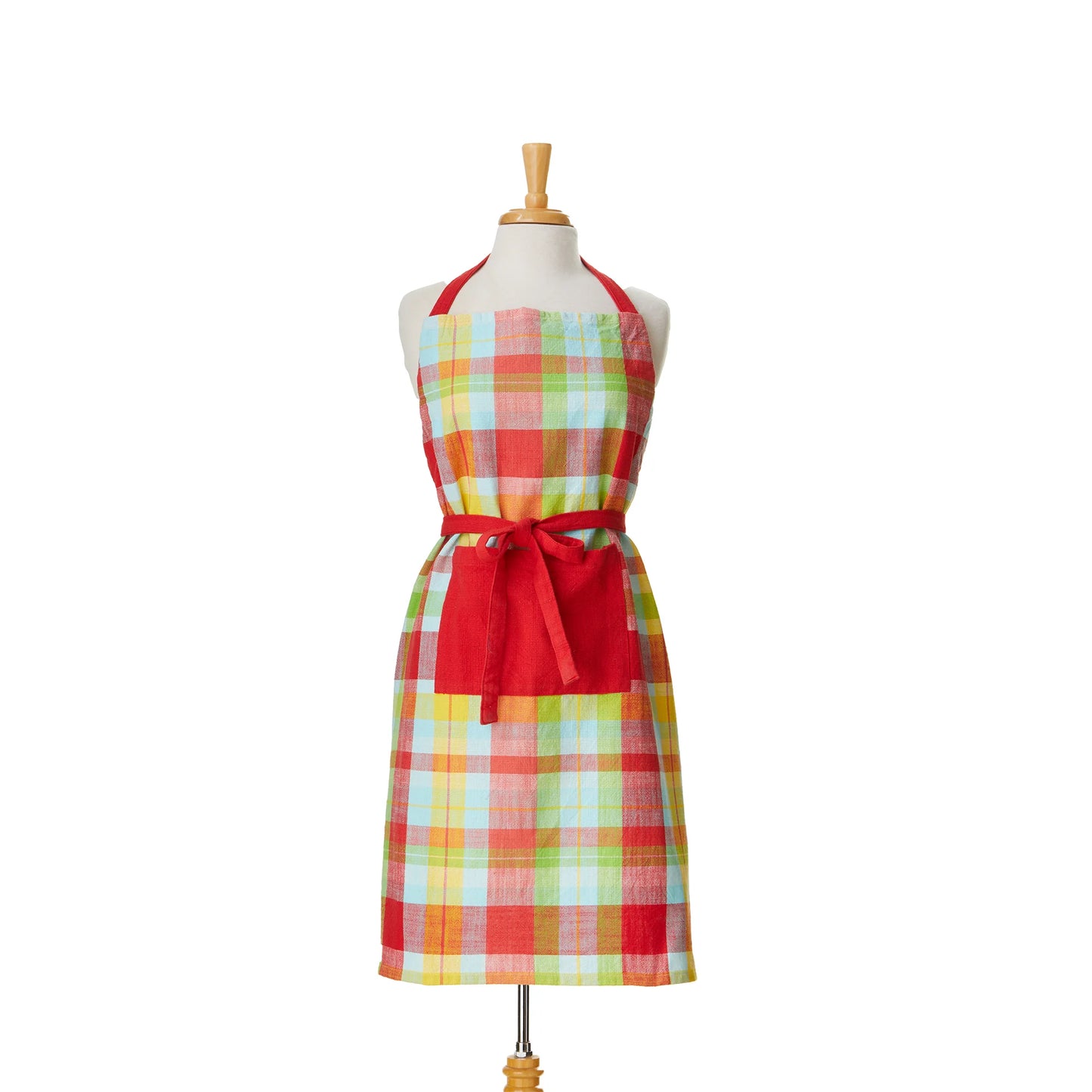 FRESH PICK PLAID APRON