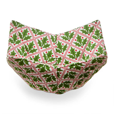 XMAS HOLLY BOWL COZY
