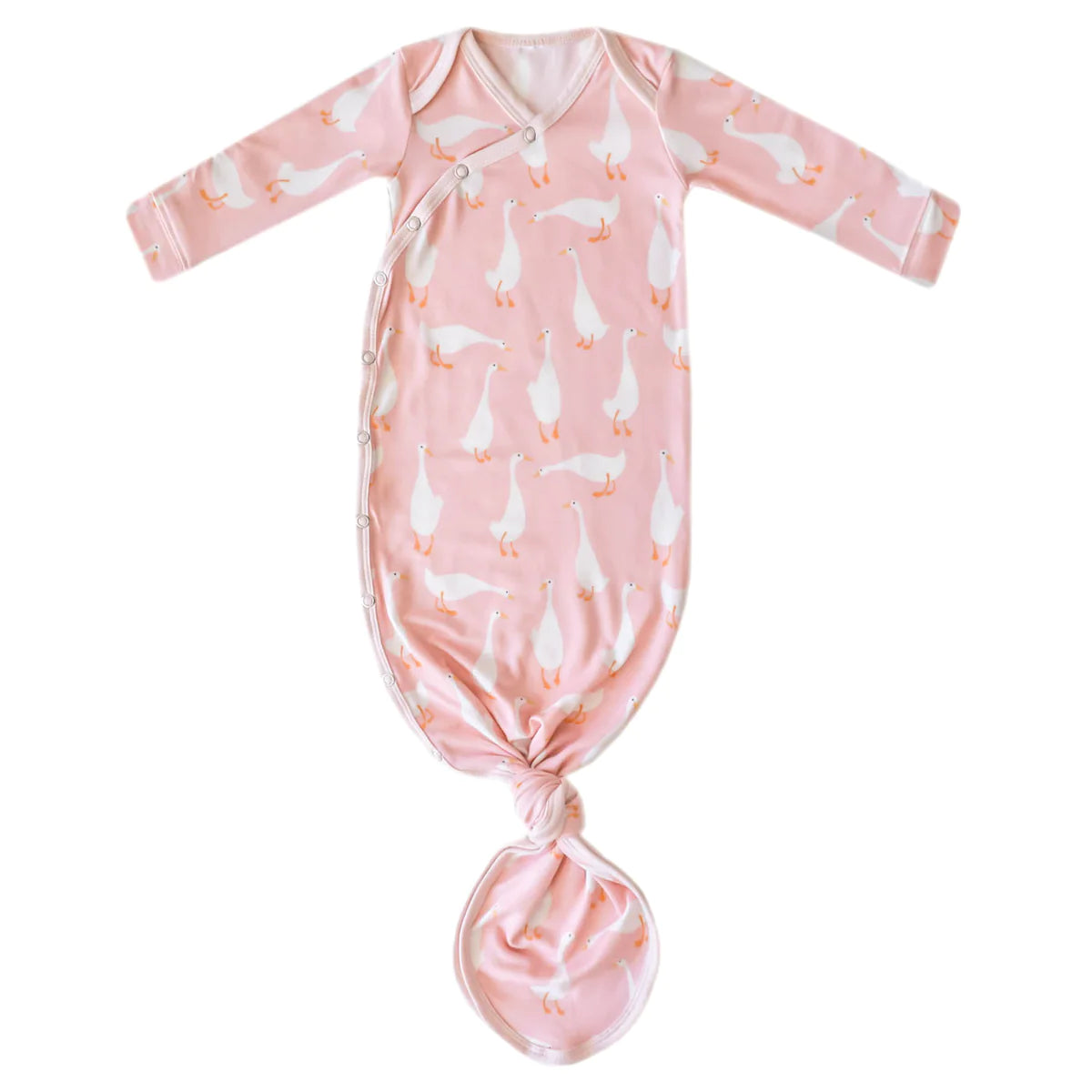 GOOSIE NEWBORN KNOTTED GOWN