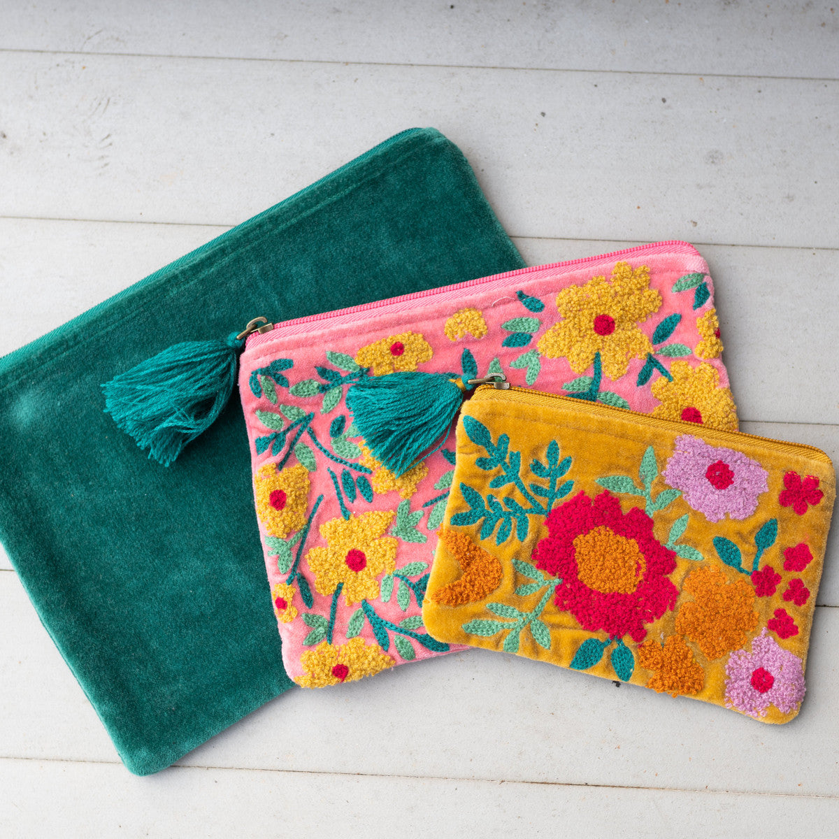 Bloom Zipper Pouch Set
