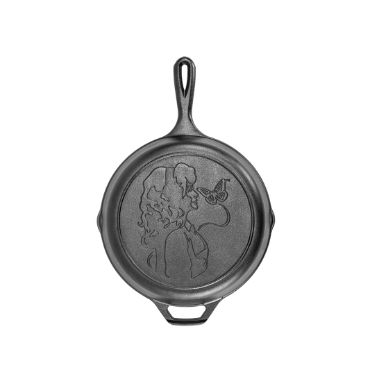 CI 10.25INCH SKILLET W/DOLLY LOGO