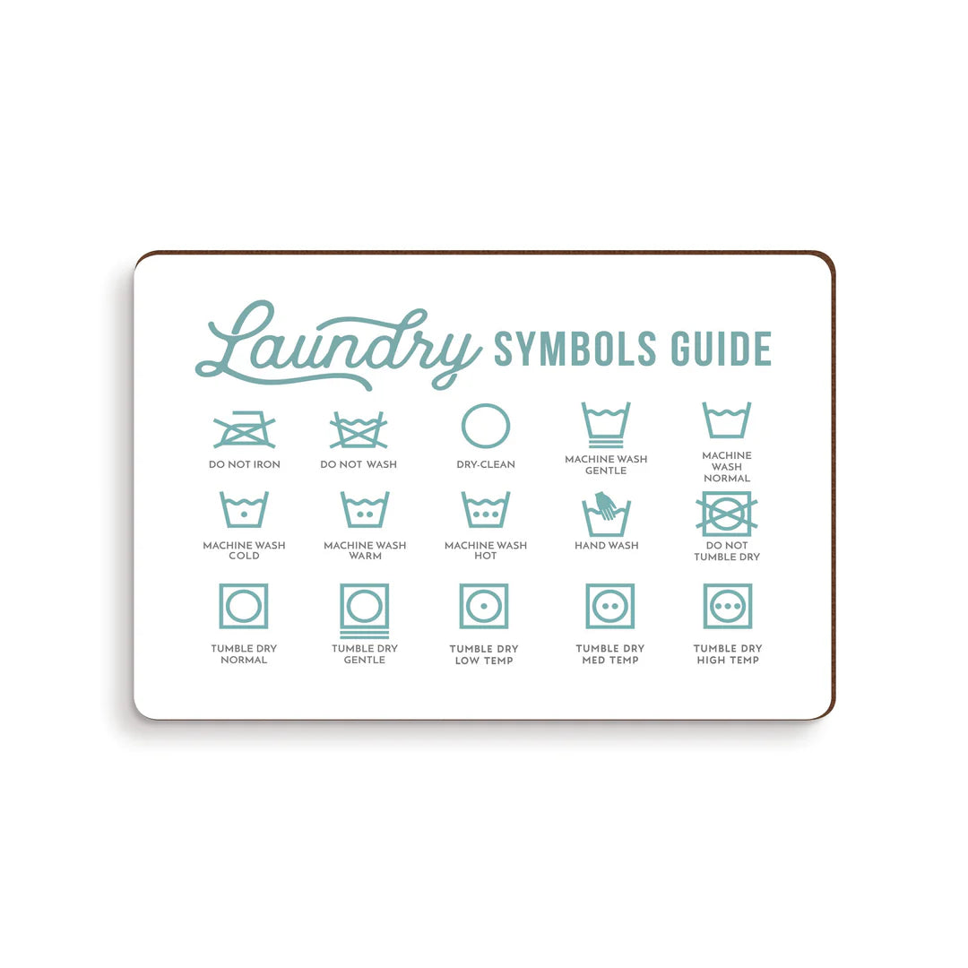 LAUNDRY SYMBOLS MAGNET