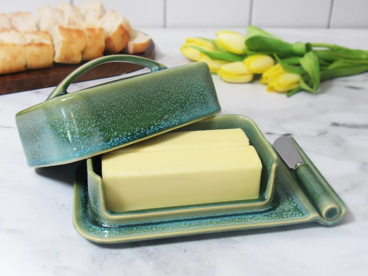 PORCELAIN BUTTERIE- GREEN