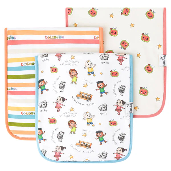 COCOMELON BURP CLOTH SET