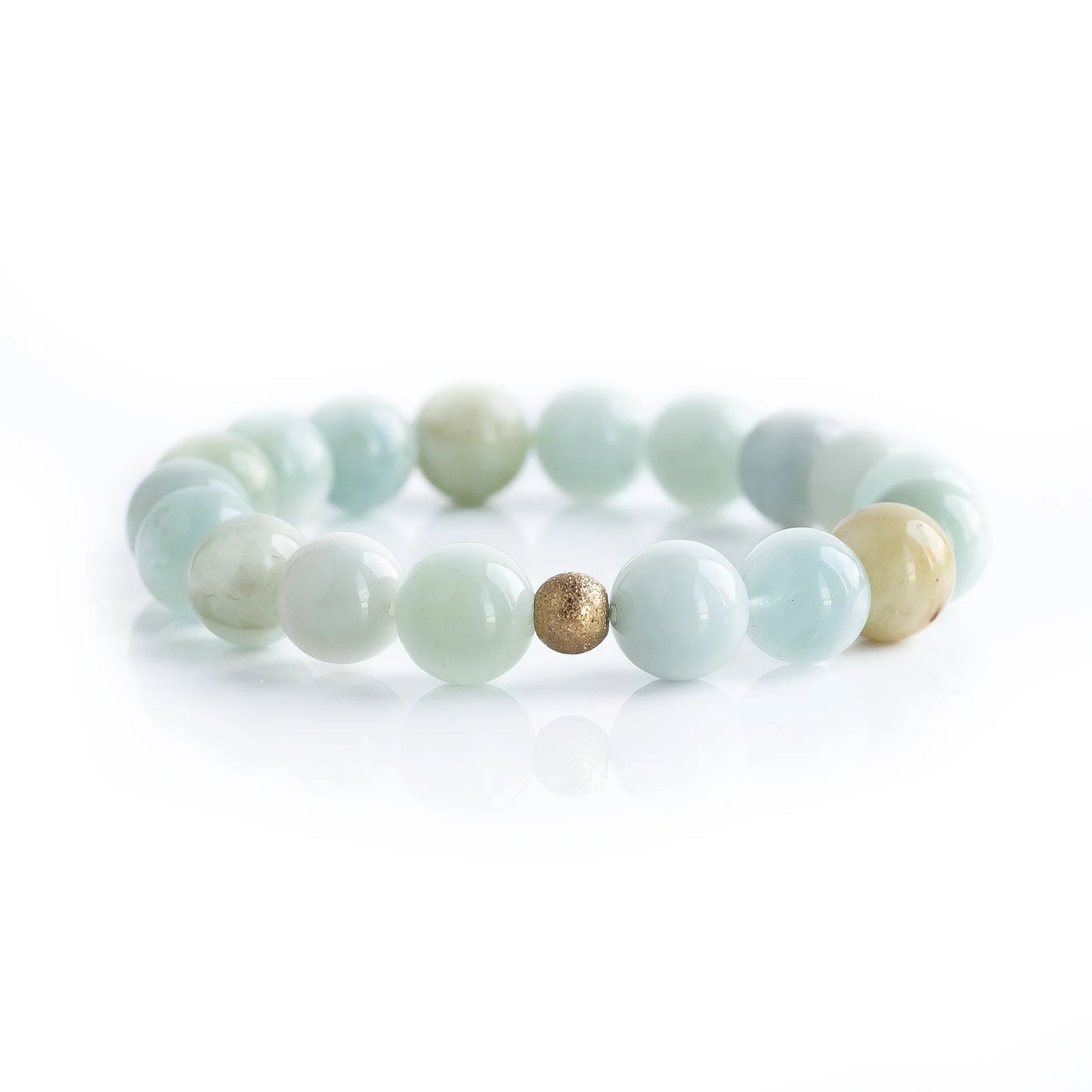 6MM FACETED GEMSTONE BRACELET AMAZONITE