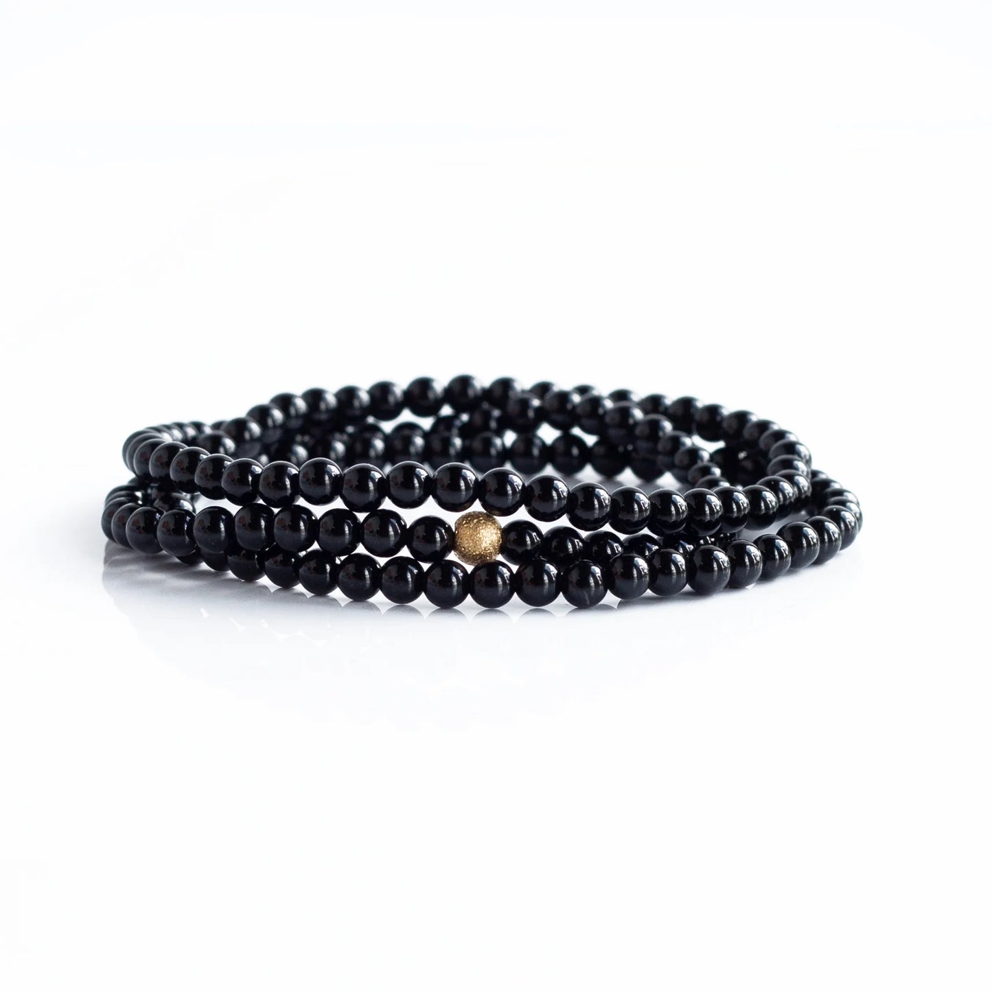 GEMSTONE BRACELET WRAP BLACK