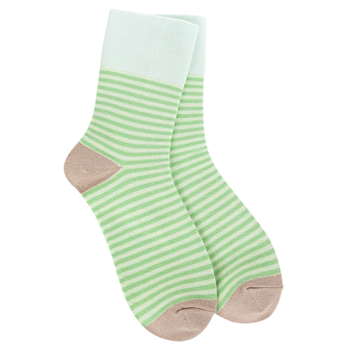 LIME STRIPE SOCKS