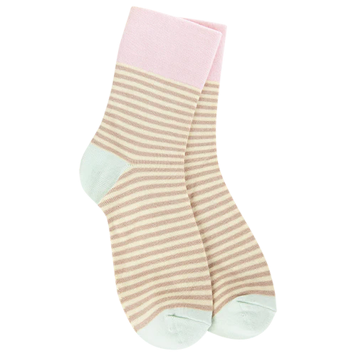 CREAM STRIPE SOCKS