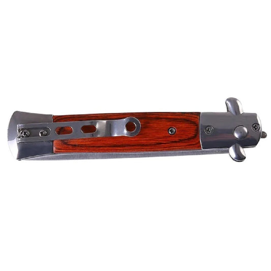 Wood Switch Blade Beard Comb