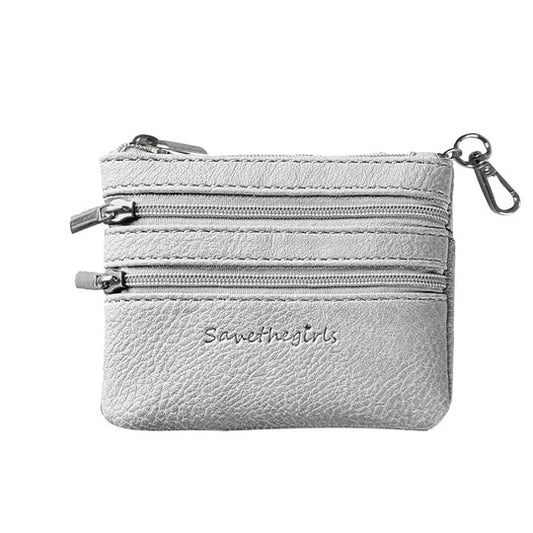 Zippered Pouch- Silver